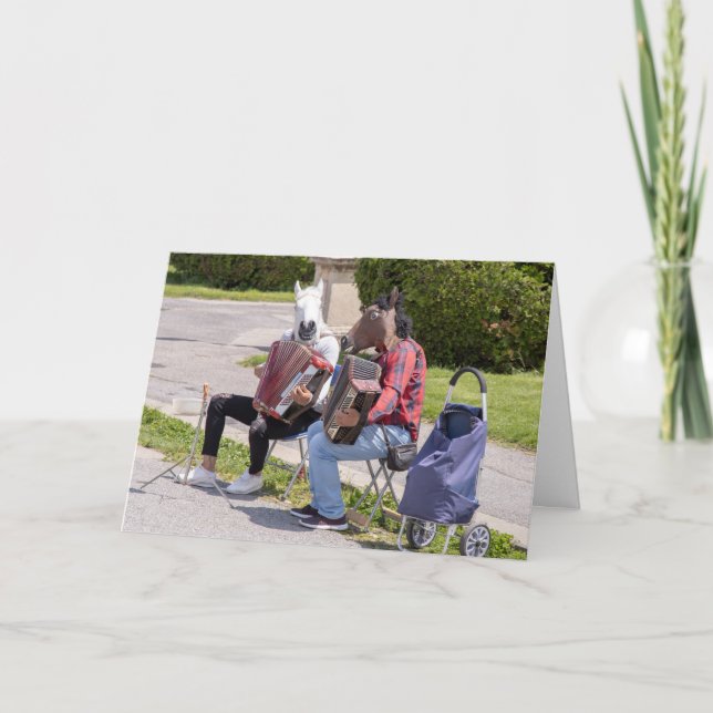 Accordionist Are Different Funny Accordion Player Card (Front)