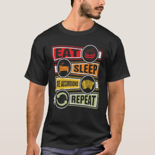 Accordionist Eat Sleep Make Accordions Repeat Air  T-Shirt