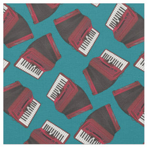 Accordions Music Musician Teal Fabric