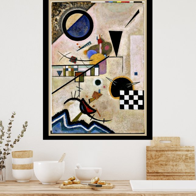 Accords Opposes, abstract art by Kandinsky, Poster (Kitchen)