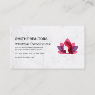 Account Manager Finance Lotus Woman Appointment Card