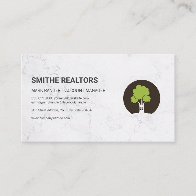 Account Manager | Finance | Tree Icon Appointment Card (Front)