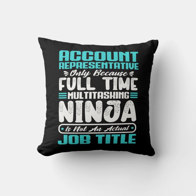 Account Representative Job Title Profession Skills Cushion (Front)