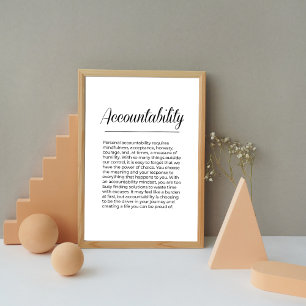 ACCOUNTABILITY Inspiring Motivational Wall Art