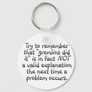 Accountability: The next time an error occurs Key Ring