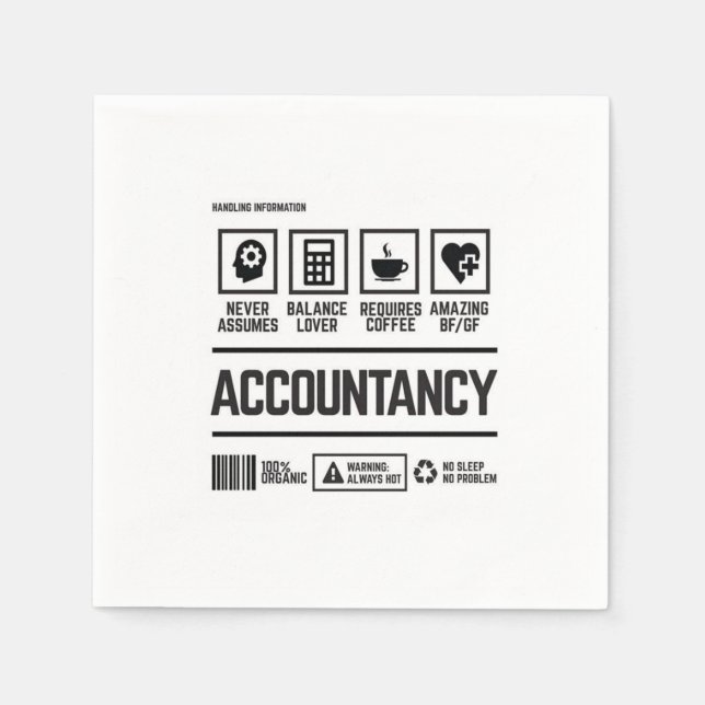 accountancy napkin (Front)