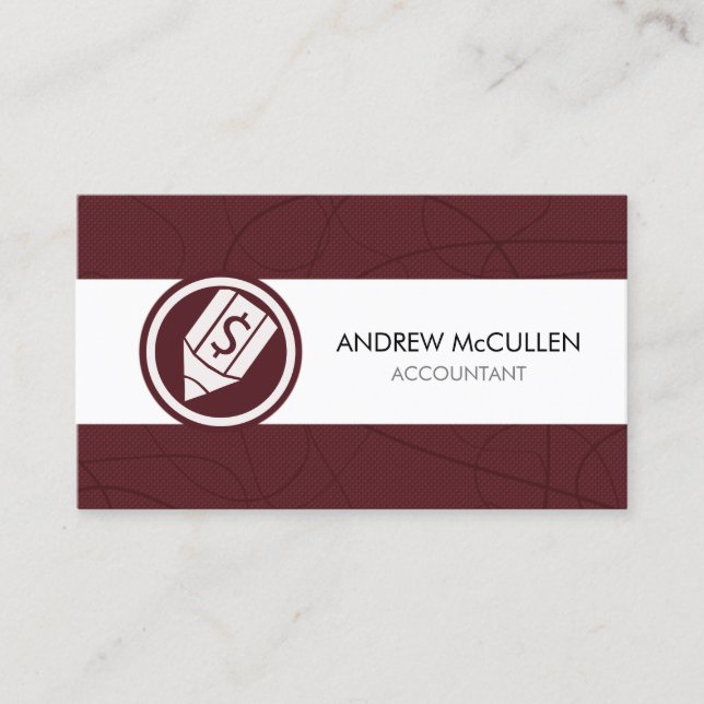 Accountant Accounting  Business Card (Front)