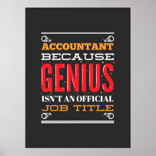 Accountant An Offical Job Title Poster