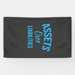 Accountant Asset Over Liabilities Banner