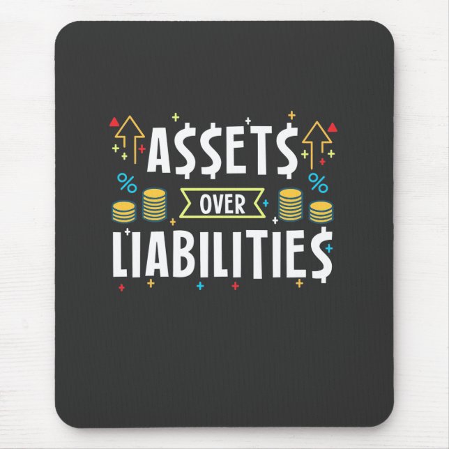 Accountant Assets Over Liabilities Mouse Pad (Front)
