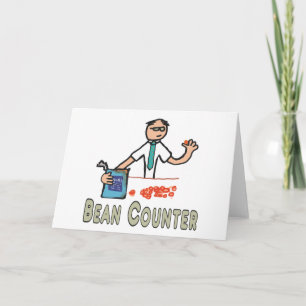 Accountant Bean Counter Card