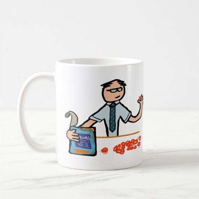 Accountant Bean Counter Coffee Mug (Left)