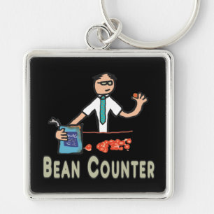Accountant Bean Counter Key Ring