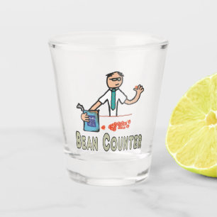 Accountant Bean Counter Shot Glass