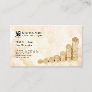 Accountant Bookkeeper Money Stack Business Card