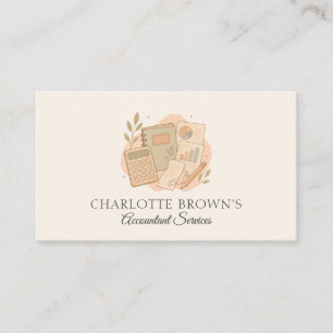 Accountant Bookkeeping Financial Professional Business Card