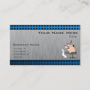Accountant; Brushed metal-look Business Card