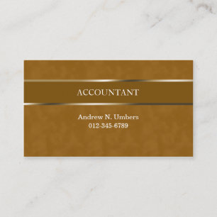 Accountant Business Card Shiny Stripe