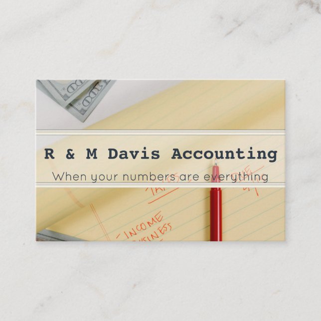 Accountant business cards (Front)