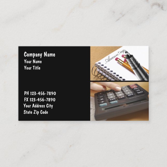 Accountant Business Cards (Front)