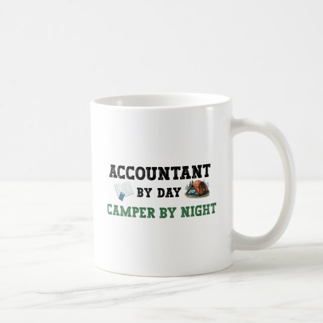 Accountant By Day, Camper By Night Coffee Mug (Right)