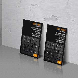 Accountant Calculator Financial Advisor Business Card