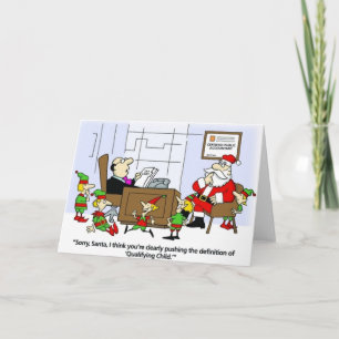 Accountant Card, Santa Declares Elves Christmas Holiday Card