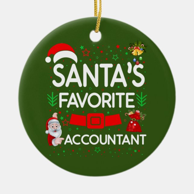 Accountant Ceramic Ornament (Front)