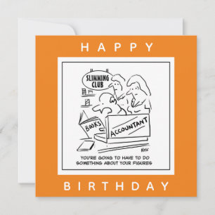 Accountant Checks the Books at a Slimming Club Card