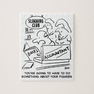 Accountant Checks the Books at a Slimming Club Jigsaw Puzzle