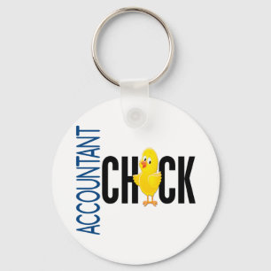 Accountant Chick Key Ring