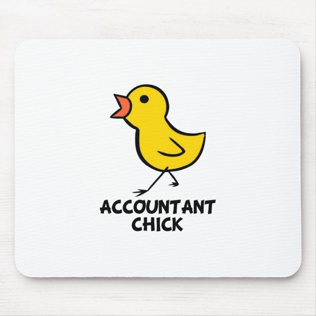Accountant Chick Mouse Pad (Front)