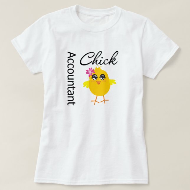 Accountant Chick T-Shirt (Design Front)