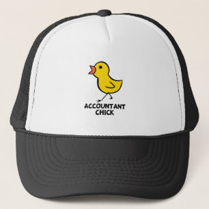 Accountant Chick Trucker Hat