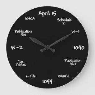 Accountant Clock - Tax Time Clock