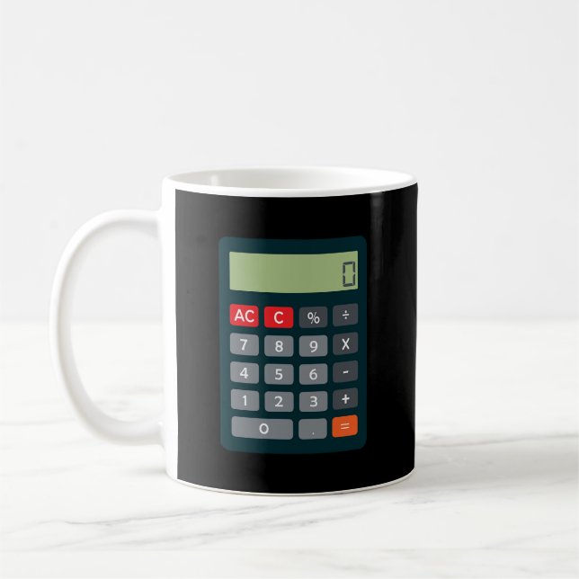Accountant Costume Outfit Math Calculator   Coffee Mug (Left)