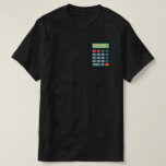 Accountant Costume Outfit Math Calculator T-Shirt<br><div class="desc">Accountant Costume Outfit Math Calculator</div>