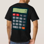 Accountant Costume Outfit Math Calculator T-Shirt<br><div class="desc">Accountant Costume Outfit Math Calculator</div>