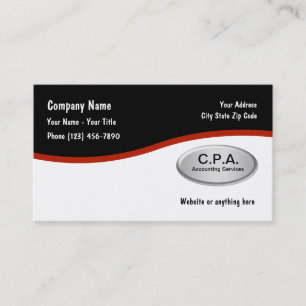Accountant CPA Business Cards