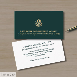 Accountant CPA Tax Preparer Business Card