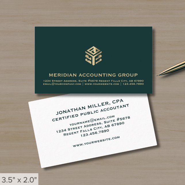 Accountant CPA Tax Preparer Business Card (Creator Uploaded)