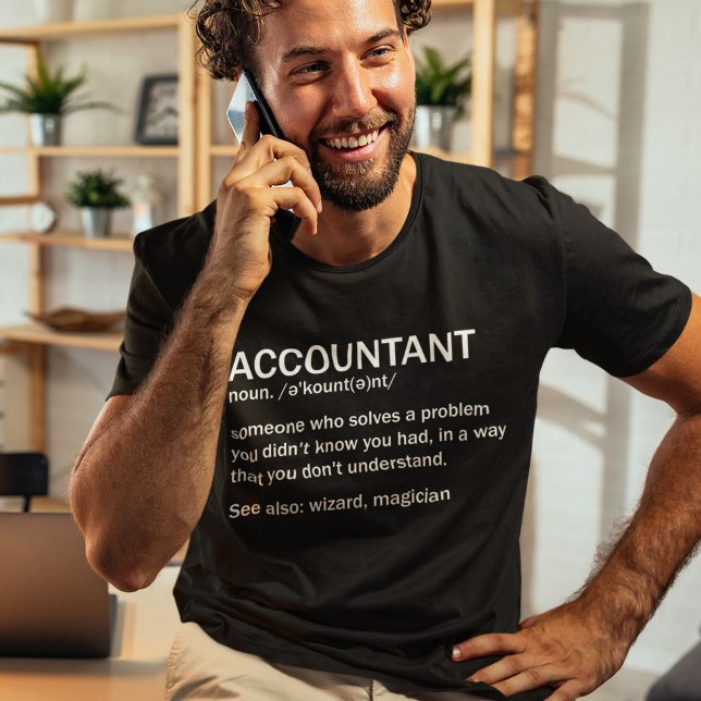 Accountant Definition Funny Accounting Meaning T-Shirt (Creator Uploaded)