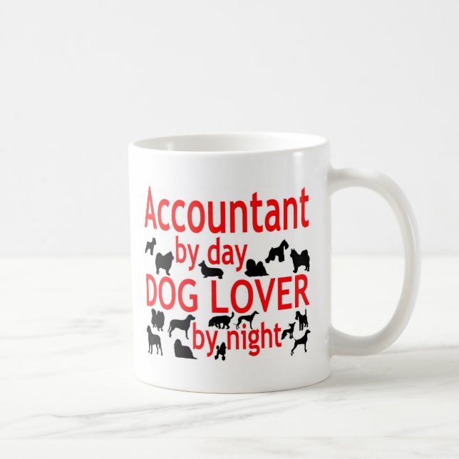 Accountant Dog Lover Coffee Mug (Right)