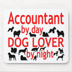 Accountant Dog Lover Mouse Pad