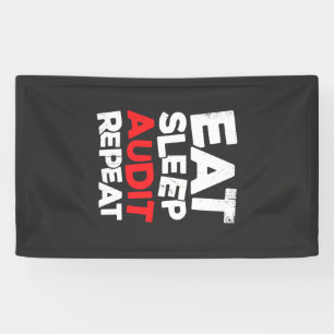 Accountant Eat Sleep Audit Banner