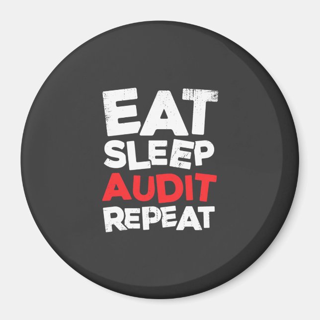 Accountant Eat Sleep Audit Magnet (Front)