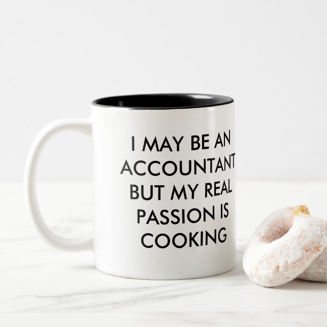 Accountant Funny Coffee Mug (With Donut)