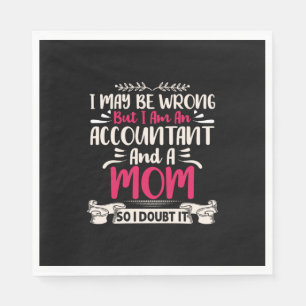 Accountant Gift Accoutant And A Mum Napkin