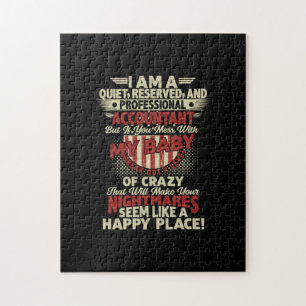 Accountant Gift   I Am A Professional Accountant Jigsaw Puzzle