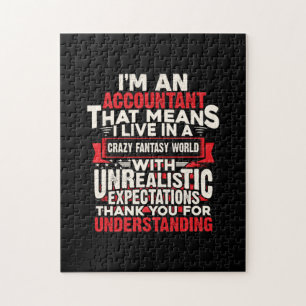 Accountant Gift I Am An Accountant Jigsaw Puzzle